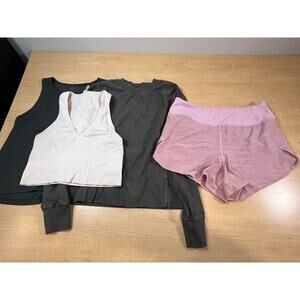 Athleta Lot 2 Workout Tops 1 Shorts 1‎ Sweatshirt Womans XSmall & Small